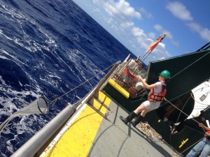Recovering a plankton net tow